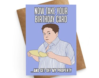 Funny Birthday Card, Come Dine With Me Card, Meme Birthday Card, Best Friend Birthday Card, TV Show Birthday Card, Pop Culture Card, Meme
