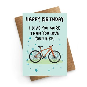 Carte d'anniversaire vélo, carte d'anniversaire de mari, carte d'anniversaire pour lui, carte d'anniversaire drôle petit ami, carte d'anniversaire pour femme, anniversaire de fiancé