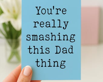 Erste Vatertagskarte, 1. Vatertagskarte, Vatertag vom Baby, Vatertagskarte von der Frau, Vatertagsgeschenk, süße Vatertagskarte