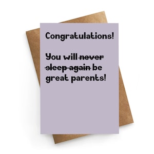 Nieuwe babykaart, mama en papa als kaart, gefeliciteerd kaart, zwangere kaart, grappige kaart nieuwe baby, nieuwe moederkaart