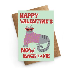 Carte de Saint-Valentin pour mari, Saint-Valentin de chat, cadeau de Saint-Valentin petite amie, carte de Saint-Valentin chat, carte de Saint-Valentin, fiançailles Saint-Valentin
