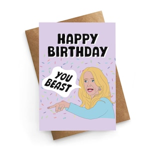 Cartão de aniversário de donas de casa reais, cartão de aniversário de Kim Richards, cartão de aniversário engraçado, presente de donas de casa reais, cartão de aniversário de amigo