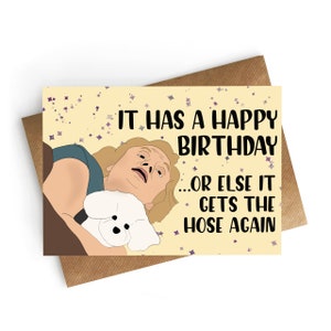 Funny Birthday Card, Horror Card, It Has A Happy Birthday, Movie Birthday Card, Birthday Card Boyfriend, Birthday Gift