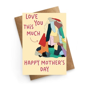 Tarjeta del día de la madre, tarjeta divertida del día de la madre, tarjeta divertida para mamá, regalo para mamá, regalo del día de la madre, tarjeta de cumpleaños para mamá