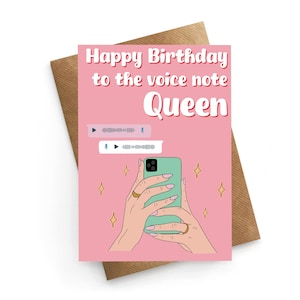Cartão de aniversário para melhor amigo, cartão de nota de voz, cartão de aniversário para amigo, cartão de agradecimento ao amigo, cartão fofo para amigo, cartão de aniversário engraçado