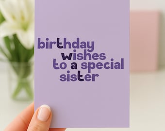 Funny Birthday Card Sister, Cheeky Birthday Card, Birthday Card For Her, Sister Birthday Gift, Stepsister Birthday, Sister Card