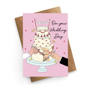 Biglietto di auguri per il matrimonio di un&#39;amica, Buon giorno delle nozze, Biglietto di auguri per il giorno delle nozze, Biglietto di congratulazioni, Biglietto di auguri per gli sposi, Regali di nozze, Biglietto di auguri per il matrimonio della figlia