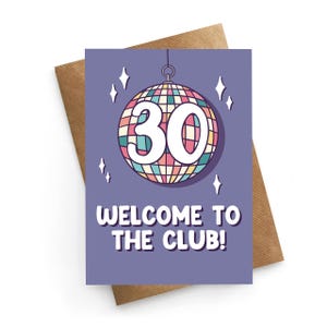 Carte 30e anniversaire drôle, carte 30e anniversaire pour elle, 30e anniversaire meilleure amie, 30 ans de bienvenue, cadeau 30e anniversaire Bestie