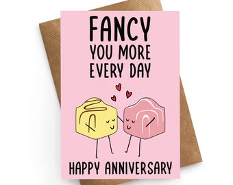 Tarjeta de aniversario divertida, tarjeta de aniversario para novio, tarjeta divertida para novia, tarjeta de aniversario, tarjeta de aniversario para esposo, regalo de aniversario para esposa