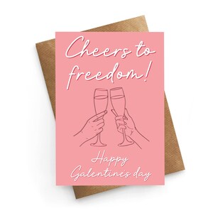 Süße Galentines Karte, Bester Freund Geburtstagskarte, süße Freundkarte, Freund Geburtstag, Freund Seelenverwandte, süße Karte Freund, Freiheitskarte
