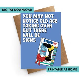 Instant downloadbare kaart, verjaardagskaart vriend, verjaardagskaart echtgenoot, verjaardagskaart DIY-kaart, grappige verjaardagskaart, verjaardagskaart