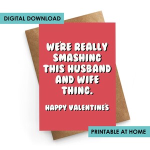 Sofortige herunterladbare Karte, Valentinstag Karte Mann, lustige Valentinstag Karte, Valentinstag Karte Frau, verheiratet Valentines, Frau Valentines Geschenk