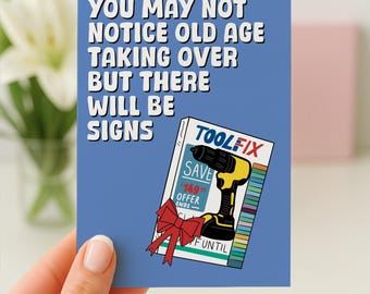 Funny Birthday Card For Him, Husband Birthday Card, Tools Birthday Card, Funny DIY Lover Card, Funny Hobby Birthday Card Tools, DIY Birthday