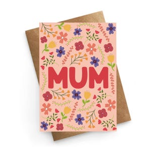 Tarjeta del día de la madre, tarjeta de cumpleaños para mamá, tarjeta floral para mamá, tarjeta linda para mamá, regalo del día de la madre, tarjeta de flores para mamá, tarjeta de jardinería