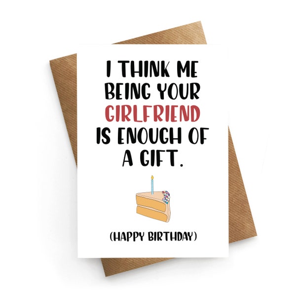 Boyfriend Birthday Card, Birthday Card For Him, Birthday Card For Boyfriend, Funny Birthday Card, Birthday Card For Him, Birthday Gift