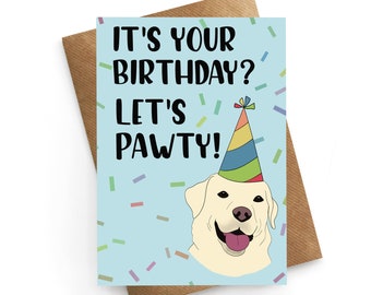 Dog Birthday Card, Labrador Card, Dog Birthday Card, Birthday Card Funny, Dog Birthday Gift