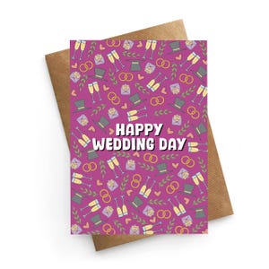 Wedding Card, Wedding Day Card, Congratulations Card, Just Married Card, Wedding Gifts, Happily Ever After Card, Wedding Gift For Friend