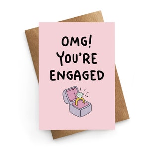 Carte de fiançailles, carte de félicitations, mariage, carte de couple fiancé, carte de fiancé, carte de douche nuptiale