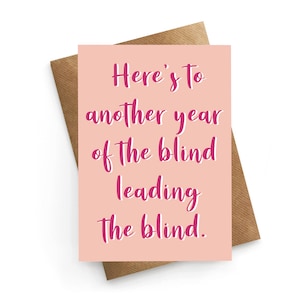 Grappige verjaardagskaart, beste vriend verjaardagskaart, enkele vriend verjaardagskaart, liefdeskaart Bestie, Soul Sister Card, slechte invloed verjaardagskaart