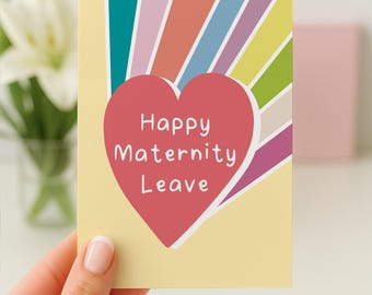 Maternity Leave Card, Leaving Card New Mum, Bye For Now Card, Maternity Leave Gift, Work Friend Maternity Leave, Having A Baby Card