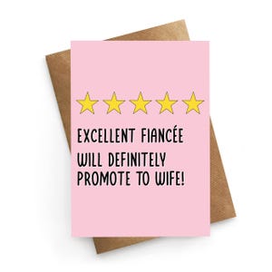 Fiancée Birthday Card, Wife To Be Birthday Card, Birthday Card For Her, Funny Birthday Card, Birthday Card Engaged, Fiancée Birthday Gift