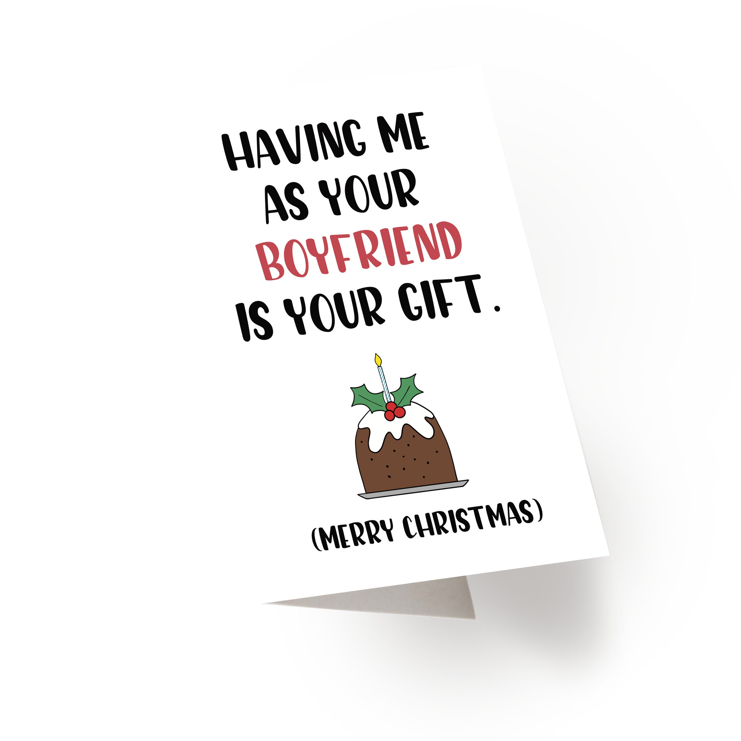 Christmas Card Funny Boyfriend Christmas Card Christmas Etsy Canada
