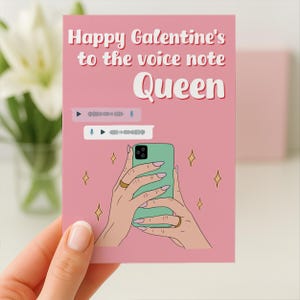 Galentines Card, Best Friend Card, Voice Note Card, Friend Appreciation, Cute Card For Friend, Funny Galentines Card