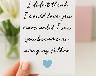 Verjaardagskaart vader, eerste Vaderdag als vader, Vaderdagkaart, verjaardagskaart echtgenoot, vaderdagkaart van vrouw, leuke vaderdagkaart