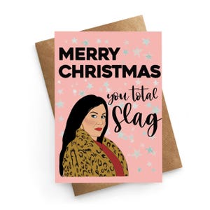 Carte de Noël drôle, meilleur ami de carte de Noël, carte inspirée de Kat Slater, carte inspirée du savon, carte de Noël de savon TV, cadeau de Noël d'un ami