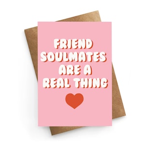 Carte d'anniversaire meilleure amie, carte amie mignonne, anniversaire meilleure amie, cadeau d'anniversaire pour elle, âmes sœurs, amis âmes sœurs, jolie carte amie