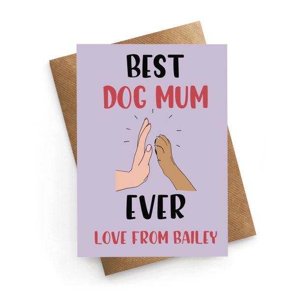 Mothers Day Cards From the Dog Etsy UK