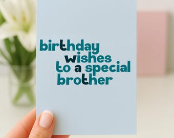 Funny Birthday Card Brotherr, Cheeky Birthday Card, Birthday Card For Him, Brother Birthday Gift, Stepbrother Birthday, Big Brother Card