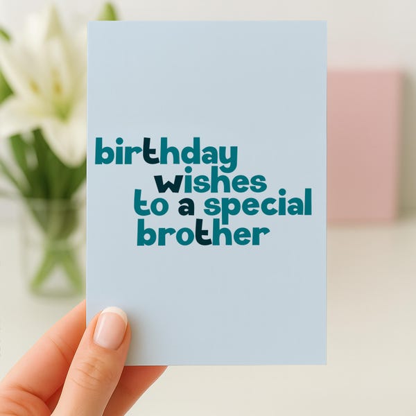 Funny Birthday Card Brotherr, Cheeky Birthday Card, Birthday Card For Him, Brother Birthday Gift, Stepbrother Birthday, Big Brother Card