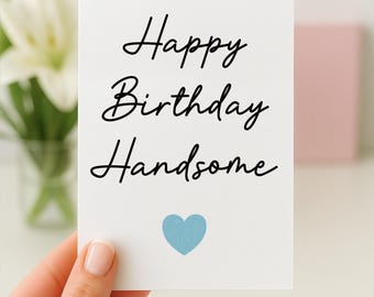 Tarjeta de cumpleaños divertida para él, tarjeta de cumpleaños para esposo, tarjeta de cumpleaños para novio, tarjeta para esposo, tarjeta de cumpleaños para un guapo, tarjeta de cumpleaños para un amor.