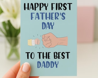 Fathers Day Card, 1st Fathers Day Card, Funny Dad Card, From Baby, Fathers Day Card From Wife, Fathers Day Gift, Funny Fathers Day Card