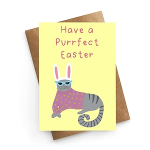 Carte de Joyeuses Pâques, jolie carte de Pâques, carte de Pâques animaux, carte de Pâques petits-enfants, carte de Pâques