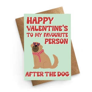 Carte de Saint-Valentin drôle de chien, pour lui, cadeau de petite amie de Saint-Valentin, Saint-Valentin de chien, Saint-Valentin de femme, carte de Saint-Valentin de fiancé, carte après le chien