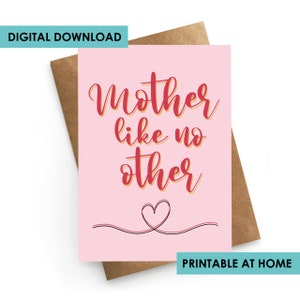 Cartão de Dia das Mães para impressão, Cartão de Dia das Mães Engraçado, Cartão de Madrasta, Cartão de Download Instantâneo, Cartão de Mãe