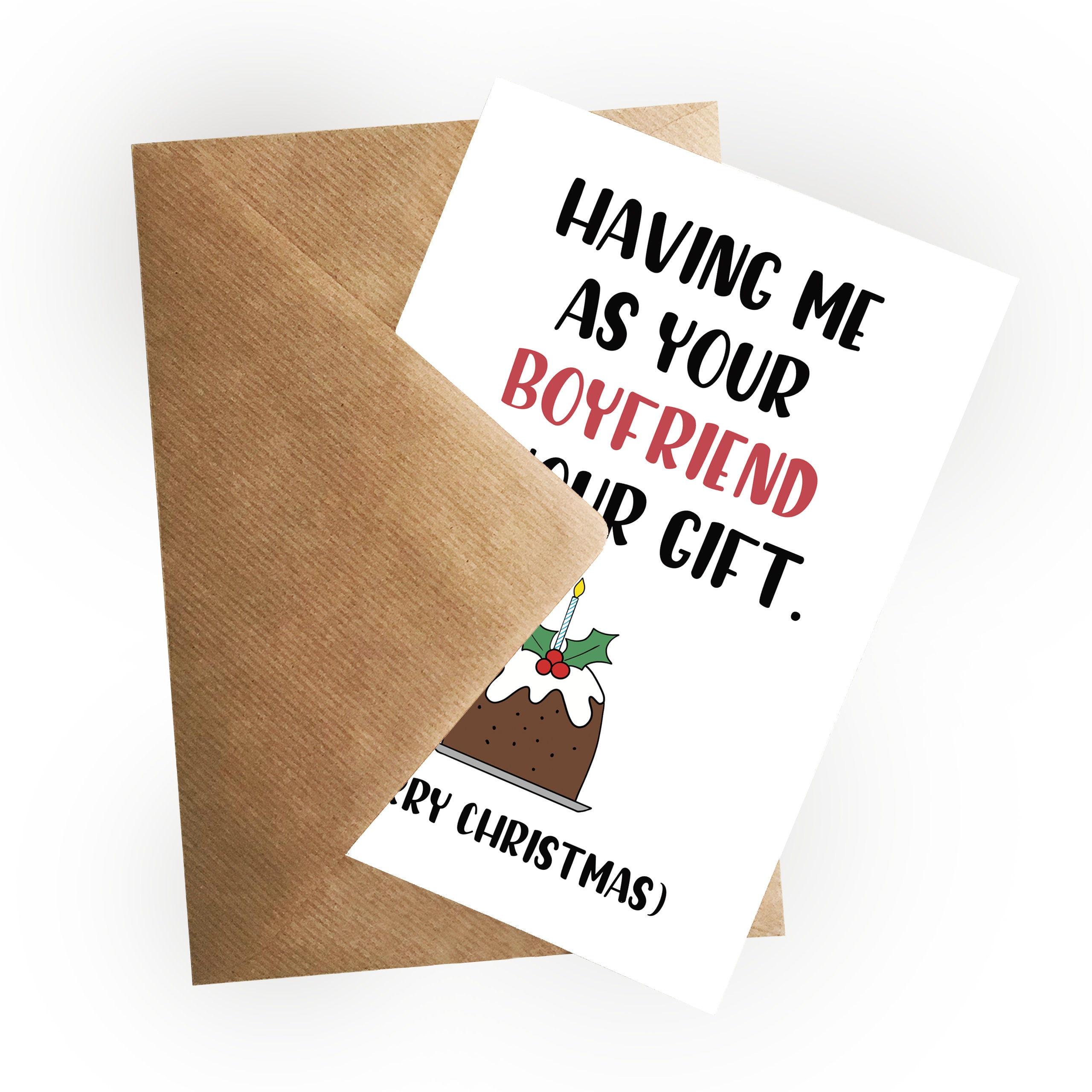 Christmas Card Funny Boyfriend Christmas Card Christmas Etsy Canada
