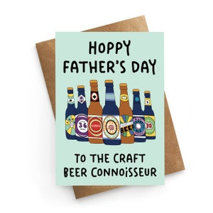 Carte de bière pour la fête des pères, papa de bière artisanale, carte de papa amusante, cadeau de fête des pères, blague sur la bière artisanale, jolie carte de papa, pour beau-père, cadeau pour amateur de bière
