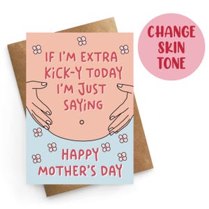 Tarjeta del día de la madre de un bebé, tarjeta para una futura mamá, tarjeta del bebé, tarjeta del día de la madre de un esposo, tarjeta para una mamá, tarjeta del día de la madre para una amiga