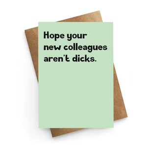 Carte drôle de nouvel emploi, carte de départ d'un ami, Désolé de votre départ, carte de collègue, meilleur ami du travail, carte de patron, carte de femme de travail, cadeau de départ