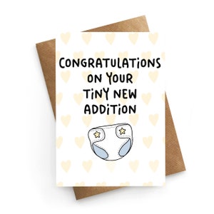 Carte de naissance, Carte de félicitations de bébé, Félicitations, Carte de baby shower, Carte de futurs parents, Petite fille, Cadeau de naissance