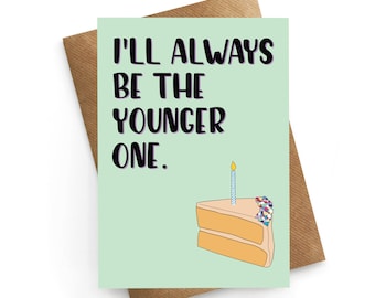 Tarjeta de cumpleaños divertida, tarjeta de cumpleaños para un amigo, tarjeta de cumpleaños para un hermano, tarjeta de cumpleaños para una hermana, regalo para el mejor amigo, tarjeta de cumpleaños para ella