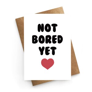 Carte d'anniversaire drôle, carte d'anniversaire, carte d'anniversaire de mari, carte drôle petite amie, cadeau pour lui, pas encore ennuyé