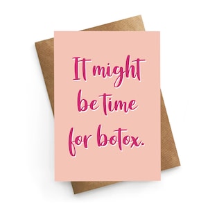 Lustige Geburtstagskarte, 30er Jahre Geburtstagskarte, Freund Geburtstagskarte, Botox Geburtstagskarte, Alterungskarte Bestie, lustige Schwesterkarte, Geburtstagskarte Mama
