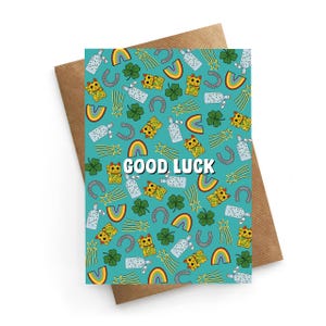 Carte porte-bonheur, Carte de déménagement, C'est vous, Carte d'examens de bonne chance, Carte de nouvel emploi, Jolie carte de bonne chance, Cadeau porte-bonheur