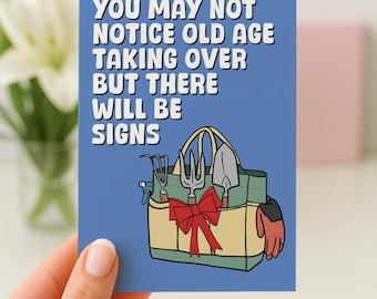 Funny Birthday Card For Him, Husband Birthday Card, Gardening Birthday Card, Funny Gardening Card, Funny Hobby Birthday Card