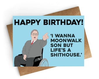 Carte d'anniversaire drôle, carte d'anniversaire de série télé, carte d'anniversaire de mari, carte d'anniversaire de comédie, anniversaire drôle de frère