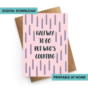 Instant Downloadable Card, 30th Birthday Card Funny, Birthday Card Funny, Birthday Card 30th, 30th Birthday Card For Him, Print At Home